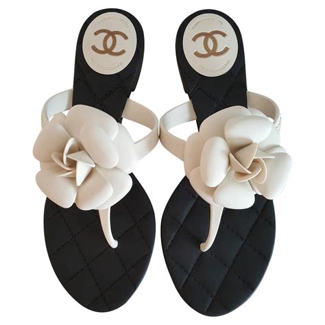 chanel flip flops ebay|chanel flip flops price.